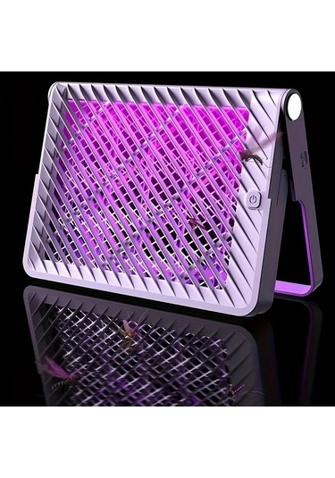 Boatshop1 Beyaz Elektrikli Sivrisinek Öldürücü Taşınabilir Ev Yatak Odası Ve Kamp İçin Sinek Lambası