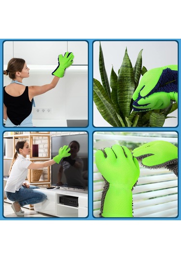 Çift Taraflı Mikrofiber Araba Detaylandırma Eldiveni İç Ve Dış Mekanlar İçin, Toz Alma İçin Mükemmel