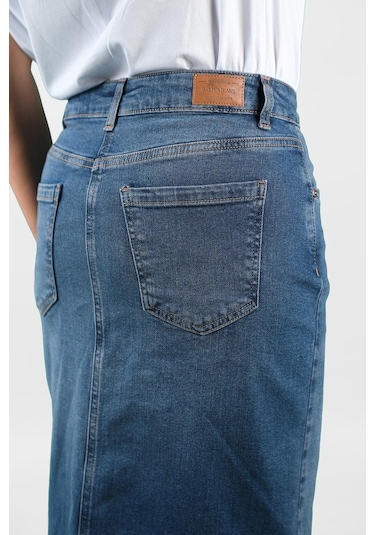 Kadın Kalem Kot Etek 2k/6411 001