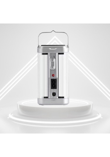 Sıladanal Güneş Enerjili Şarjlı Işık 1200mah Yeniden Şarj Edilebilir Batarya Yg-7977s Siyah