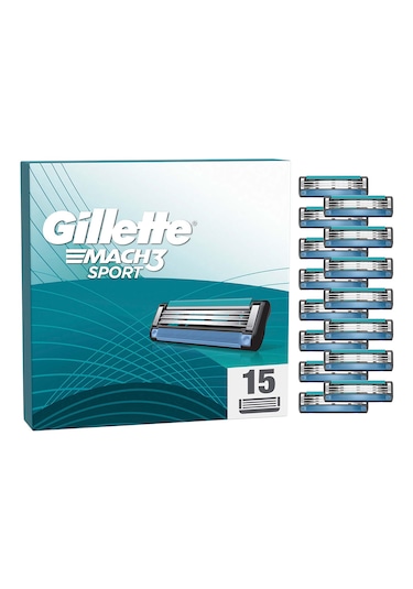 Gillette Mach 3 Sport Yedek Tıraş Bıçağı 15'li