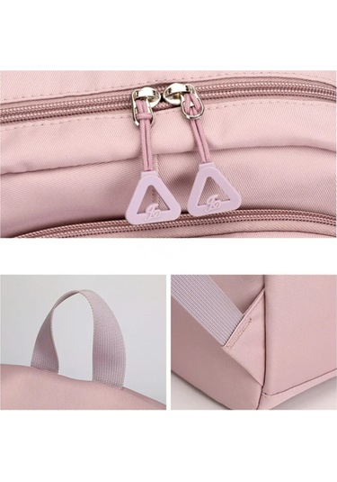 Yifomall Kadınlar İçin Su Geçirmez Nylon Okul Çantası - 15.6" Laptop Uyumlu, Geniş, Organize Bölmeli, Anti-hırsızlık Cep, Rahat Askılı - Mor Çok Renkli