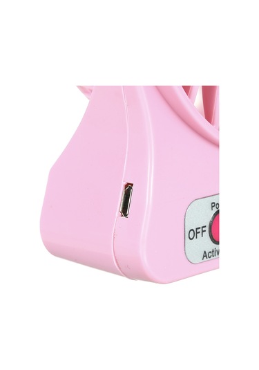Symbee Usb Li Çaklı El Fani , Masaüstü /dış Mekan Kullanı Mı , 3 Hız Ayarı , Led Işık, Pembe - Serinlik Her Yerde