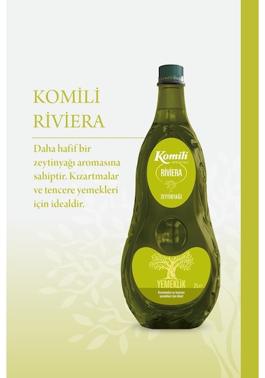 Komili Yemeklik Riviera Zeytinyağı Pet 2 L
