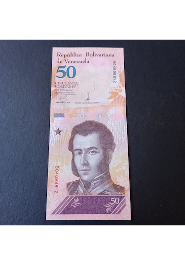 Escoines 3996368f560a5a5174 2018 Venezuela 50 Bolivar Çil