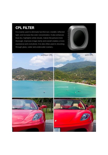 DJI Mavic 2 Pro Kamera Lens Filtresi 3 Lü Set Mucv Cpl Nd8