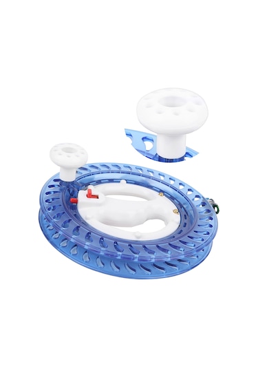 Wezone 22cm Abs Deniz Balıkçılığı Makinası - Korozyona Dayanıklı, Hafif Kutu Desenli, Akıcı Sürükleme - Mavi Kırmızı Düğme Rastgele