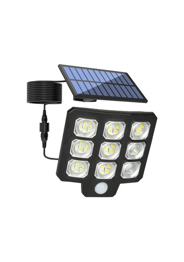 Yunboo Güneş Enerjili Dış Mekan Aydınlatması - Ev, Bahçe, Garaj Için 72cob 6-12 Saat Sürekli Işık, Uzaktan Kumanda, Su Geçirmez Ty01020 Tek Kafa