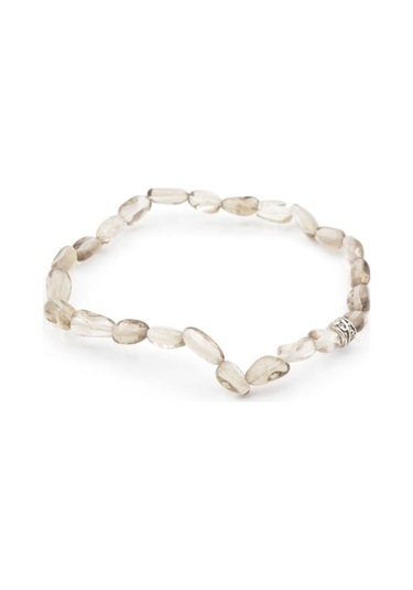 Murty99 Hakiki Doğal Amorf Kesim Dumanlı Kuvars Taşı Bileklik Kahverengi