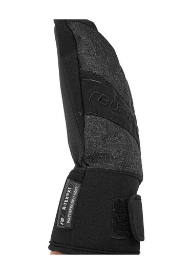 Reusch Torby R-Tex Xt Çocuk Üç Parmak Kayak Eldiveni Gri/Siyah