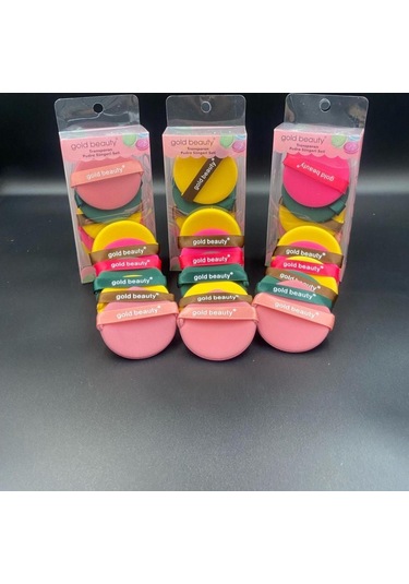 Gold Beauty Transparan Pudra Makyaj Süngeri 5'li