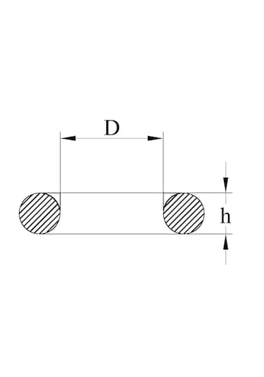 2,62 Mm O-Ring Nbr Nitril Kauçuk Lastik Conta Sızdırmazlık Oring