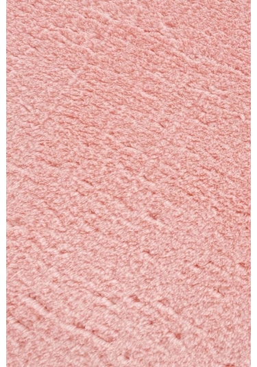 Raschel Carpet Pembe Lüks Raschel Kaymaz Taban Peluş Halı Yolluk Pembe