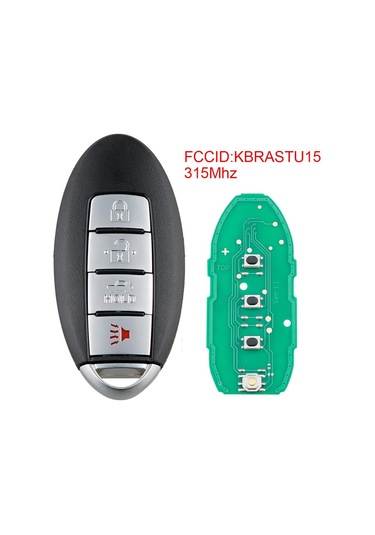 315mhz 3 Düğme Uzaktan Araba Anahtarı Kbrastu15 2003 2004 2005 2006 2007 Nissan Murano İçin Fit 4 Buttons