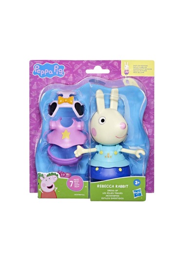 Peppa Pig Ve Ailesi Kıyafetli Figür Seti Rebecca Rabbit Peppa Pig