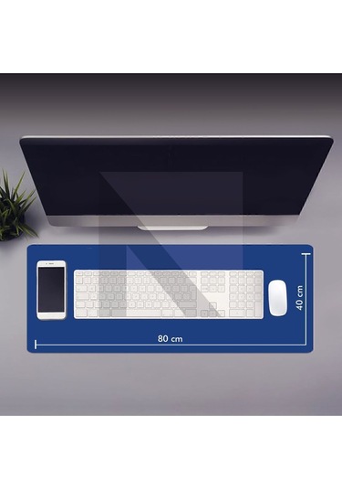 MP05 - 80x40 xLarge Mavi Gaming Mousepad Ev, Ofis, Oyun