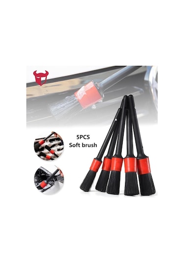 İsgstore Detaylı Temizlik Fırçası 5'li Set Araç Oto Araba Temizlik Fırçası