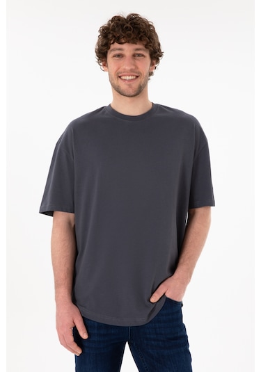 U.S. Polo Assn. Erkek Long Fit Bisiklet Yaka Antrasit Basic Tişört 50305988-VR006 U.S. Polo Assn. Erkek Long Fit Bisiklet Yaka Antrasit Basic Tişört 50305988-VR006