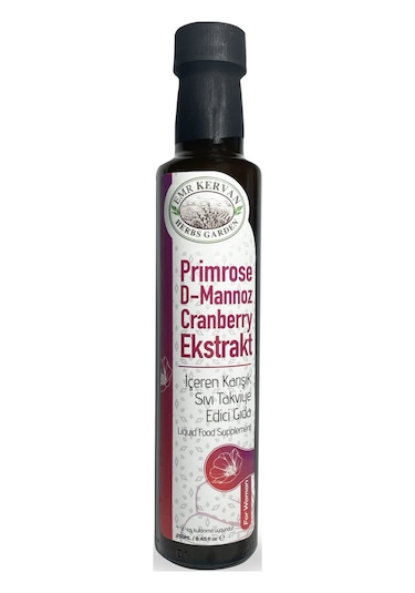 Emr Kervan Primrose D-Mannoz Cranberry Ekstrakt Takviye Edici Gıda 250 ML