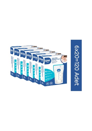 Süt Saklama Poşeti Seti (20x6 120 Adet)