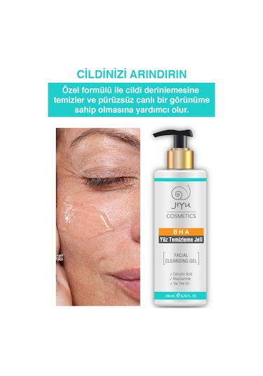 Jiyu Yüz Temizleme Jeli Akne Siyah Nokta Karşıtı 200 ML