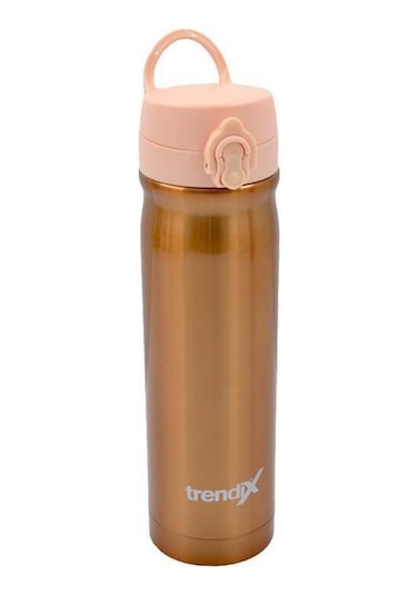 Trendix Çelik Bardak Termos Pastel Turuncu 500 ML Sıcak Soğuk Tu