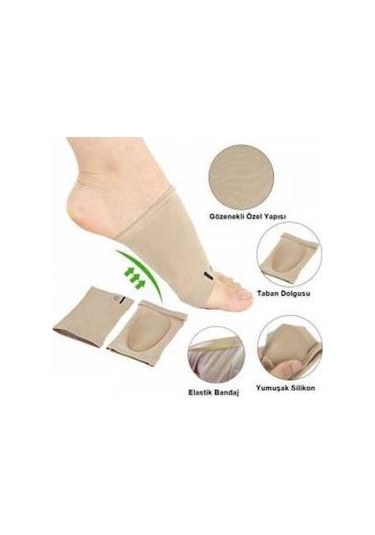 Ayak Boşluk Dolduran Ayak Çorabı Kumaş Ayak Ark Destek Çorabı