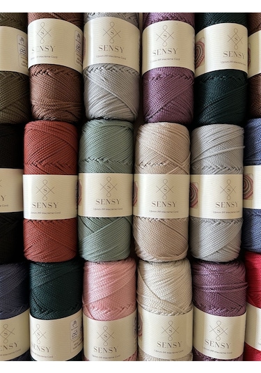 1.5 Mm - 100 Gr Polyester Makrome Ipi Ekru 150 M Polyester Makrome Ip Supla Ip Ve Çanta Ipliği
