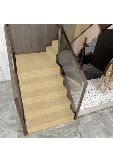 Sones Pvc Taklit Mermer Merdiven Basamağı Kaymaz Etiket Kendinden Yapışkanlı Dekoratif Duvar Etiketi, Özellikler: Payetler Stili, 100x18cm Flt-006 Diğer