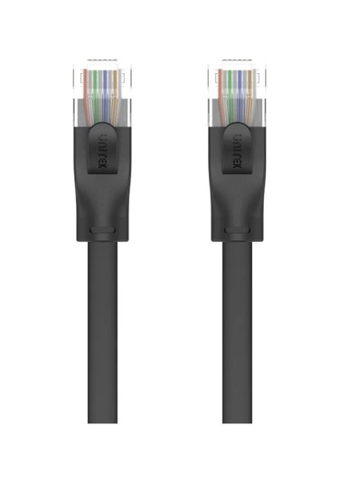 Unıtek Cat6 Patch Kablo 1mt Flat 1gbps, Siyah C1809gbk