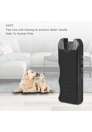Lichen Ultrasonik Köpek Kovucu, El Tipi Havlama Önleyici Işıklı