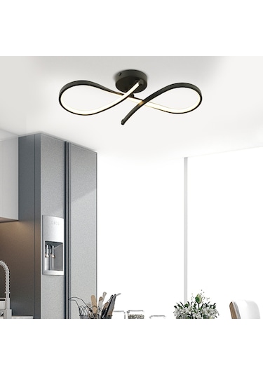 Vetto Siyah 38 Watt Modern Plafonyer Led Avize