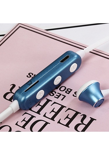 Mg-g18 Bluetooth 4.2 Sport Kablosuz Bluetooth Kulaklık, Destek Kartı Bebek Mavisi