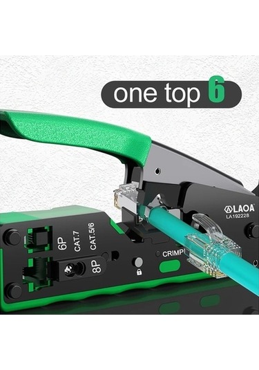Besthome1 Dream011 Laoa Ağ Kablo Sıkma Aparatı Rj45 Rj11 Rj12 Kesme Soyma Cat5 5e 6 7 Metal, Sku La192238