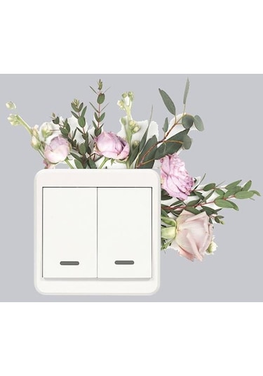 Duvar Resimleri Süs Çıkarılabilir Renkli Yeşil Bitki Anahtarı Duvar Çıkartması, Seçenekler: 2 Diğer