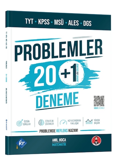 Anıl Hoca Tyt Kpss Msü Ales Dgs Problemler 20+1 Deneme Kr Akademi Yayınları