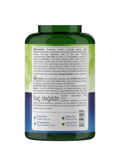 Natures Supreme Glucosamine Chondroitin Msm Hyaluronic Acid 60