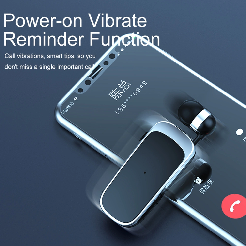 Moveevo K52 Kolye Tipi İçulaşır Bluetooth Kulaklık - Uzun Pil Ömrü, Gürültü Engelleme Ve Çift Cihaz Bağlantısı Gümüş Kablosuz Kulaklık Model K52bt