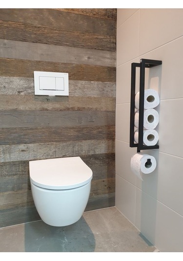 Rosa Duvara Monte Depolu Wc Kağıtlık Siyah