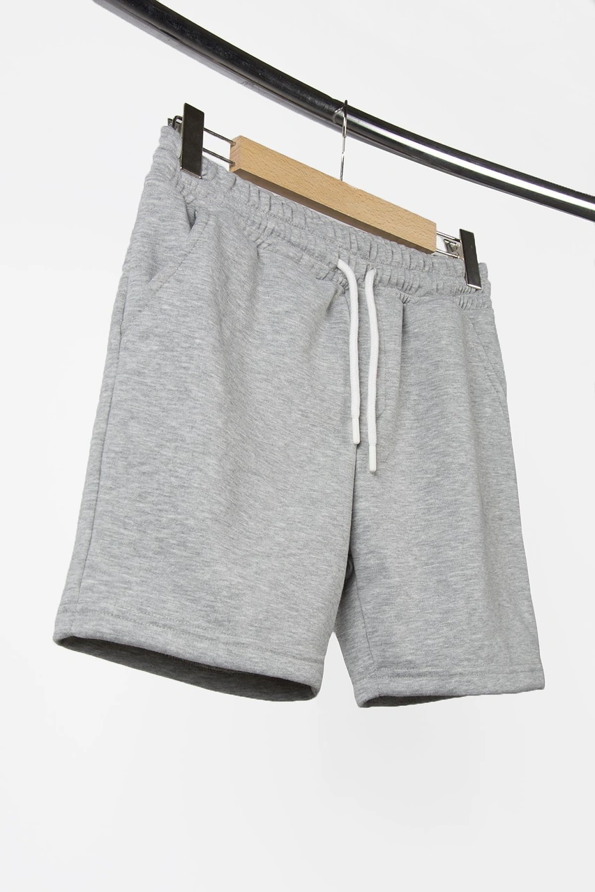 Veaven Erkek Kırçıllı Gri Basic Regular Fit Şort & Bermuda Kırçıllı Gri