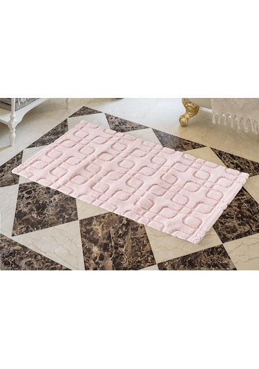 Cotton Box Pamuklu Paspas Fila Pudra 60x100 Pudra