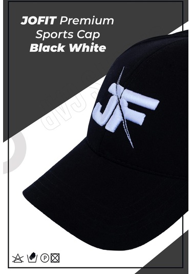 Jofit Premium Sports Şapka Siyah-beyaz