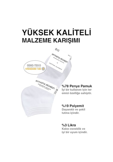 Giorgina Ferri 10'lu Kutu Bambu Premium Dikişsiz Bay - Sneaker Çorap