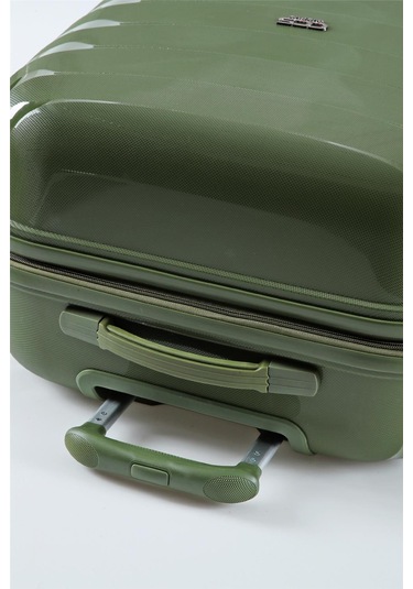 Ççs 5263 Polipropilen Battal Boy Valiz Haki