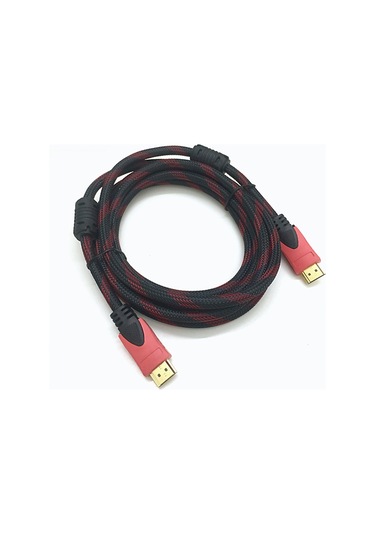 Wezone Hdmı 1.4 Kablosu 1.5m Kırmızı-siyah Örgü Ve Cat5e Ağ Kablosu 10m Sarı - 4k 30hz, 1000mbps, Tv/bilgisayar/set-top Box Bağlantısı