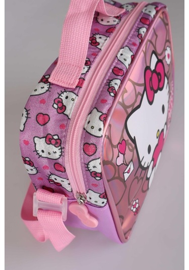 Yeni Sezon Lisanslı Hello Kıtty'nın Pırıltılı Dünyası Özel Koleksiyon Beslenme Çantası 500 ML Matara ve Beslenme Kabı Yemek Seti