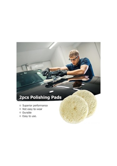 Yulong Reedark 2'li Doğal Yün Cila Pedi Seti - Araç Gövde Tamiri