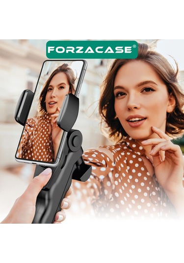 3 Ayak Mini Kamera Tripodu + Döner Başlık Telefon Tutucu - Fc056