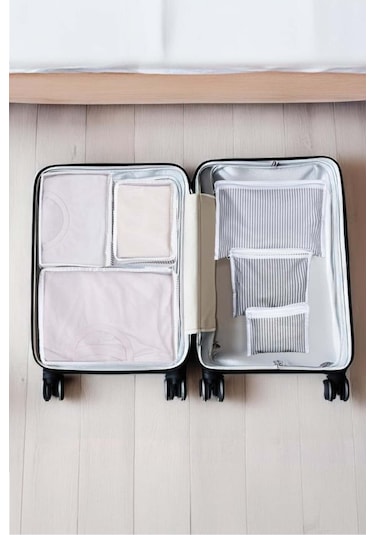6 Parça Bavul Organizer, Valiz Organizer, Valiz Düzenleyici Desenli