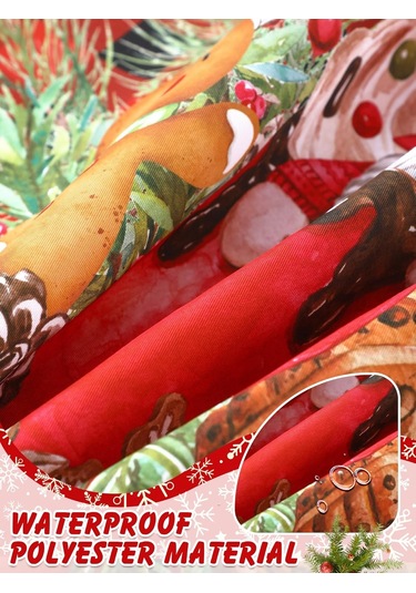 4 Adet Su Geçirmez Çiçek Önlük Seti Ayarlanabilir Çiçek Mutfak Önlüğü Kırmızı Siyah, Noel Cüceleri Diğer